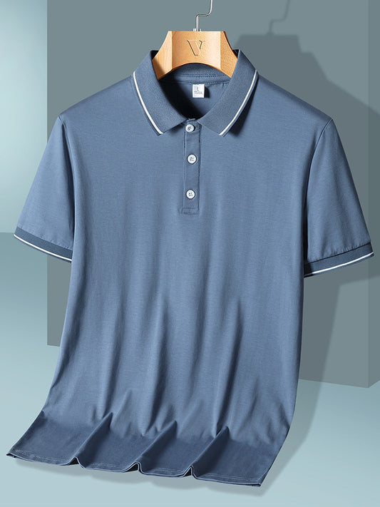 Breathable Cotton Collared Short Sleeve Polo Shirts