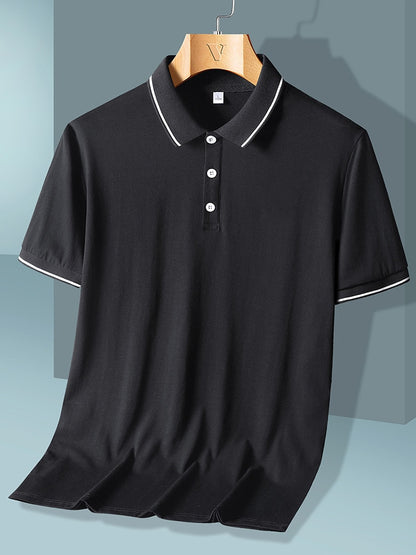 Breathable Cotton Collared Short Sleeve Polo Shirts